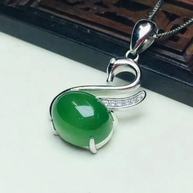 Очаровательная подвеска на удачу в форме маленького лебедя из серебра 925 пробы с