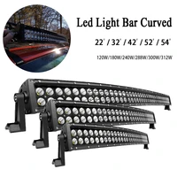 double row high bright 22 32 42 50 led light bar spot flood combination driving work light off road jeep 4x4 car lamps