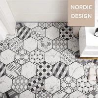 nordic home front door mat kitchen bedroom living room carpet hallway rugs bath mat pvc anti slip dust removal hexagon doormat