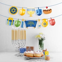 chanukah party favors decorations happy hanukkah party wall hanging bunting banners hanukkah party supplies
