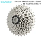 Велосипедный шоссейный велосипед Sunshine 8, 9, 10, 11, 12 скоростей, велоцидада, звездочка свободного хода для горного велосипеда 11-232528303234T, для SHIMANO Sram