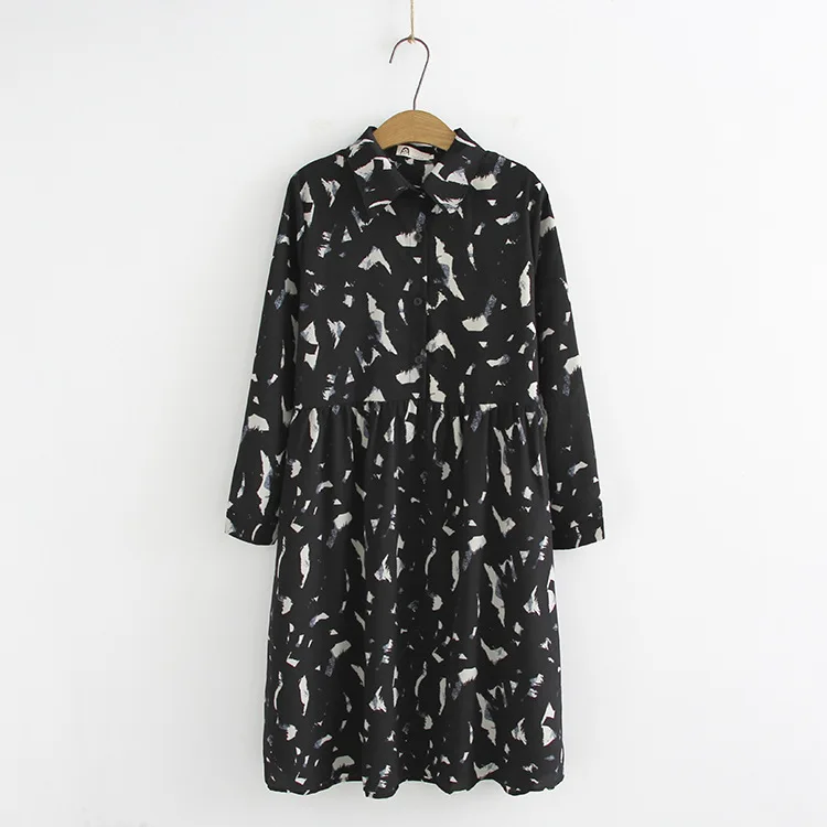 Большие размеры шифоновые платья для женщин модные и повседневные осенние