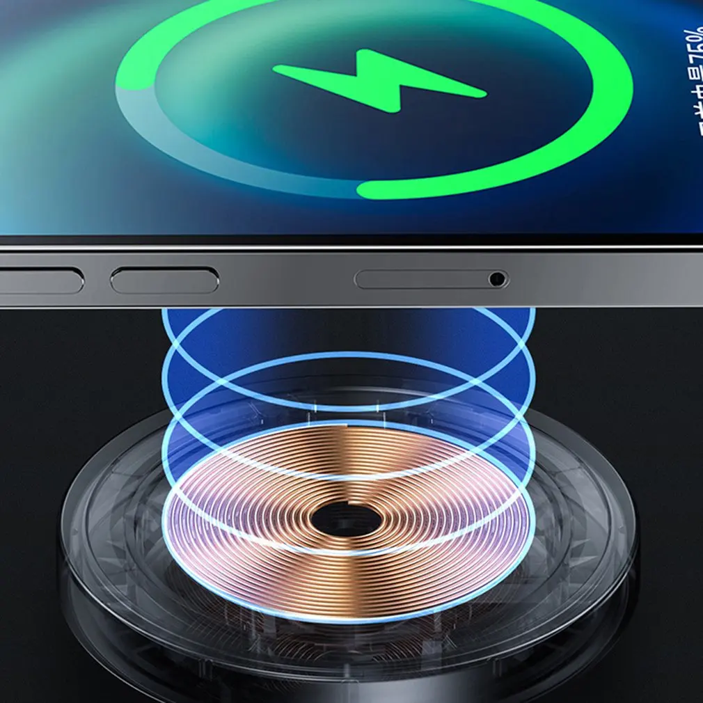 15w qi magnetic wireless car charger phone holder for iphone 12 pro max universal wireless charging car phone holder for huawei free global shipping