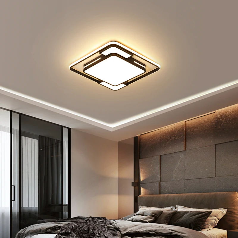 

2020 New Design Square LED Ceiling Light For Living Room And Kitchen Luminarias Para Teto LED Lights For Home Lighting Fixtures