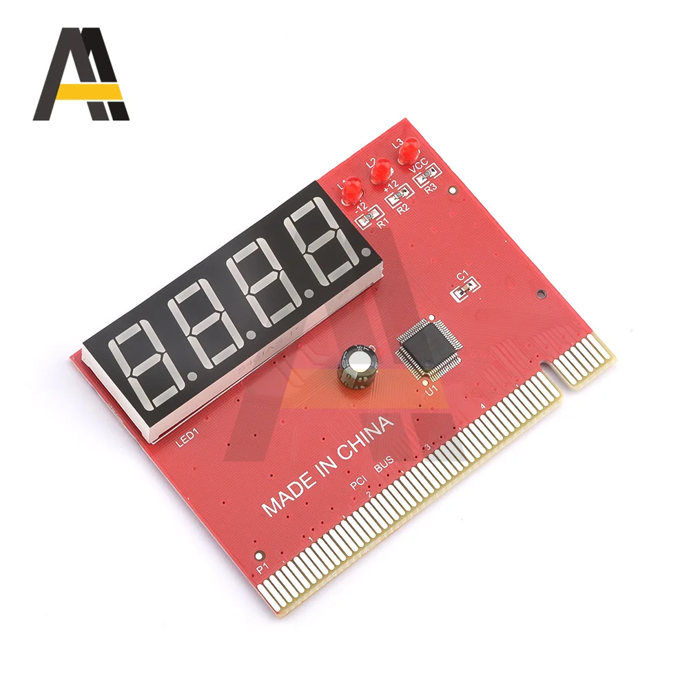 

4-битный тестовый анализатор шины PCI, светодиодный дисплей, основные диагностические карты, материнская плата ноутбука, шины PCI, инструменты ...