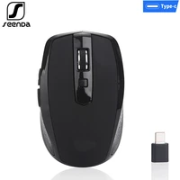 seenda 2 4ghz usb type c wireless mouse for macbook chromebook type c devices game silent mouse laptop pc ergonomic mice