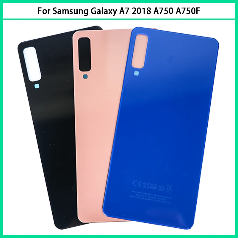 Для Samsung Galaxy A7 2018 Задняя крышка батареи A750 A750F SM A750FN задняя дверь корпус стеклянная