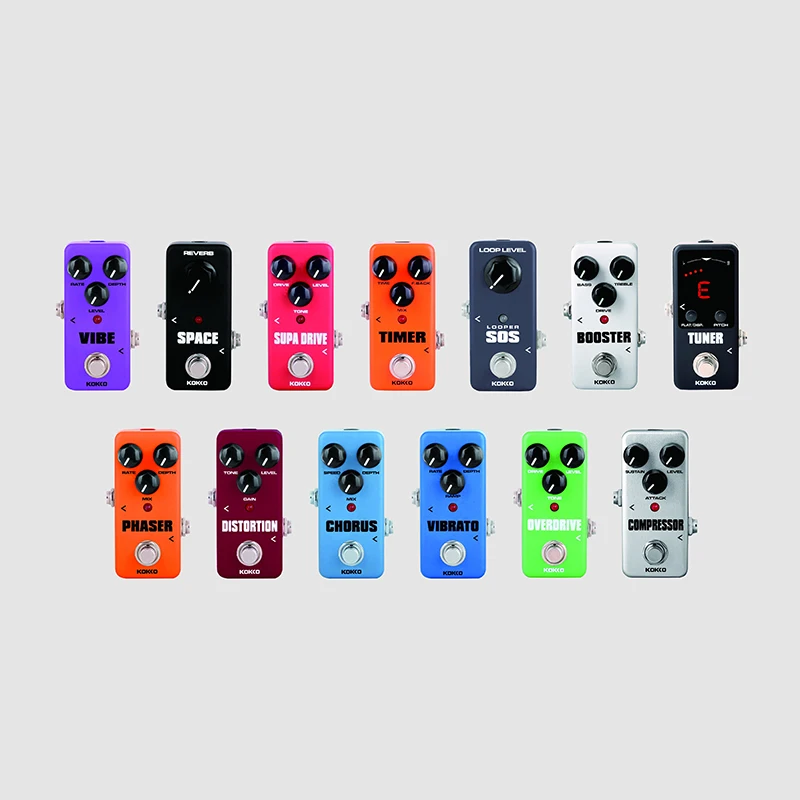 

KOKKO Electric Guitar Effects Pedal Mini Guitarra Effect Chorus Overdrive Booster Compressor Vibrato Guitar Parts Accessories