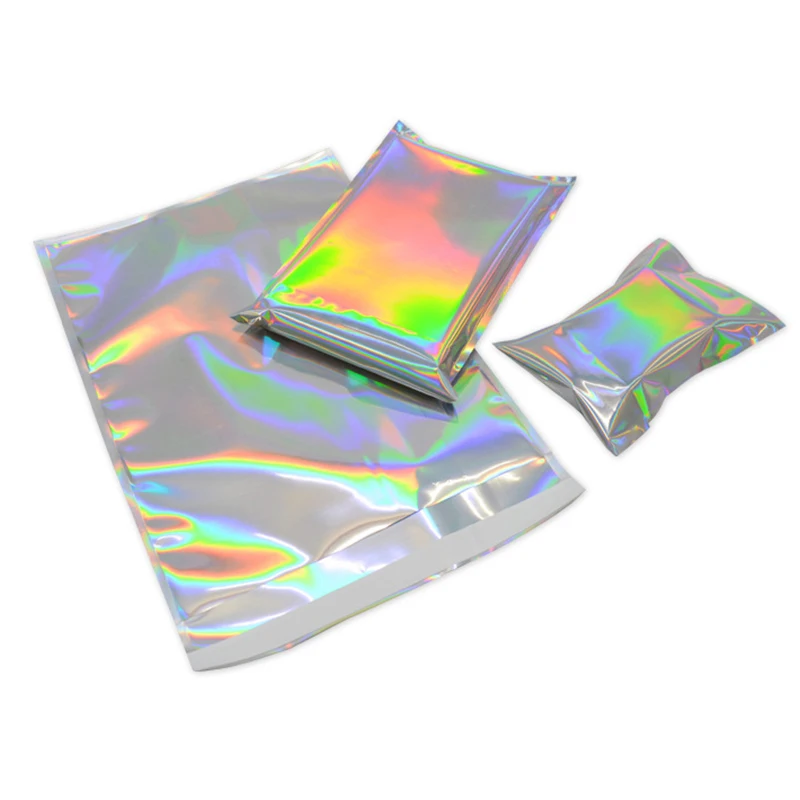 

100Pcs Laser Plastic Courier Storage Bag Self Sealing Adhesive Packaging Bags Waterproof Shipping Envelope for Gift Poly Mailer