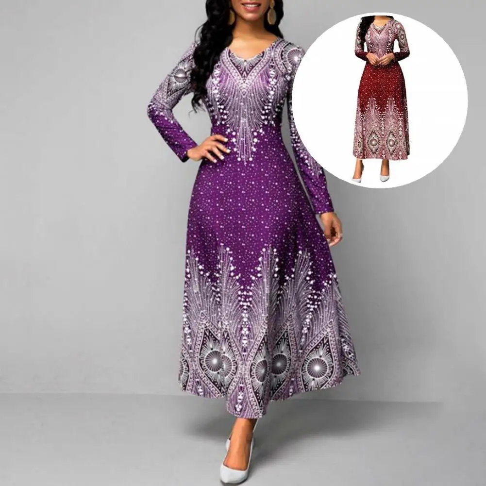 

Женское платье-трапеция с цифровым принтом, элегантное уличное платье для свадебной вечеринки