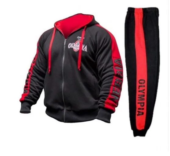 Suit 3 Новые спортивные костюмы для мужчин s модный спортивный костюм для мужчин тренировочный spak survete для мужчин t Мужская спортивная одежда костюм с капюшоном спортивный костюм набор для мужчин - Color: Suit 3