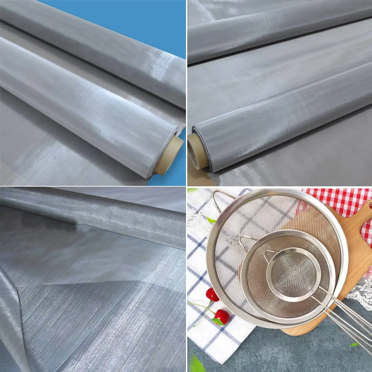 30x90 см 304 Плетеный проволочный фильтр из нержавеющей стали 120 сетка 125 лист ткань