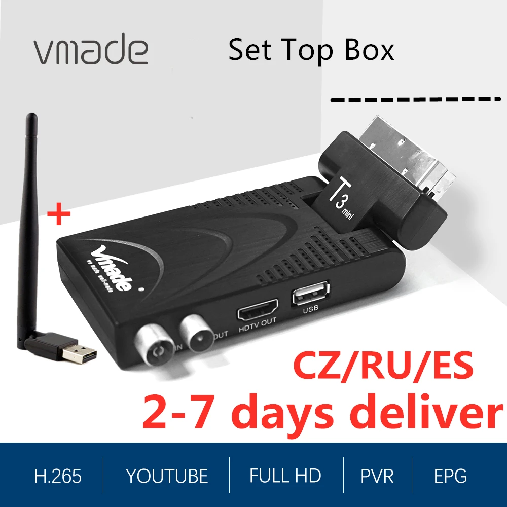 Горячая Распродажа Европа Чешская Республика DVB T2 цифровой ресивер Поддержка