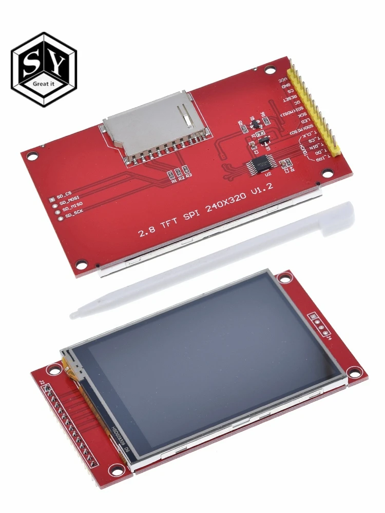 1 шт. Great IT J34 F85 240x320 2 8 &quotSPI TFT ЖК Сенсорная панель последовательный порт Модуль с