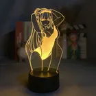 Купальник в стиле аниме сексуальные девушки Рисунок 3D лампа для Спальня украшения Цвет меняющийся светодиодный ночной Светильник приложение Управление DARLING в FRANXX