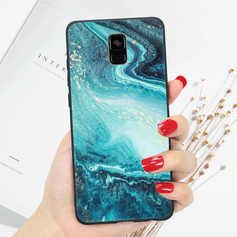 oo28 Мягкий для samsung J6 плюс чехол Глянцевая блестящая для samsung Galaxy J4 Plus J3 J5 J7 чехол Coque - Цвет: oo28