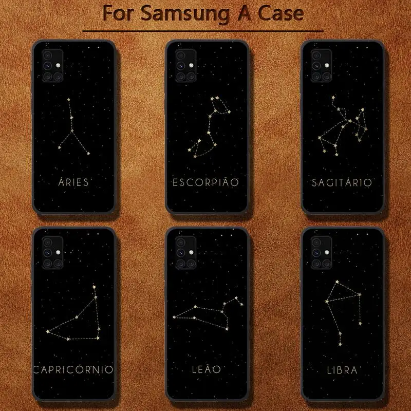 

12 constellations zodiac signs Phone Case for Samsung A91 01 10S 11 20 21 31 40 50 70 71 80 A2 CORE A10