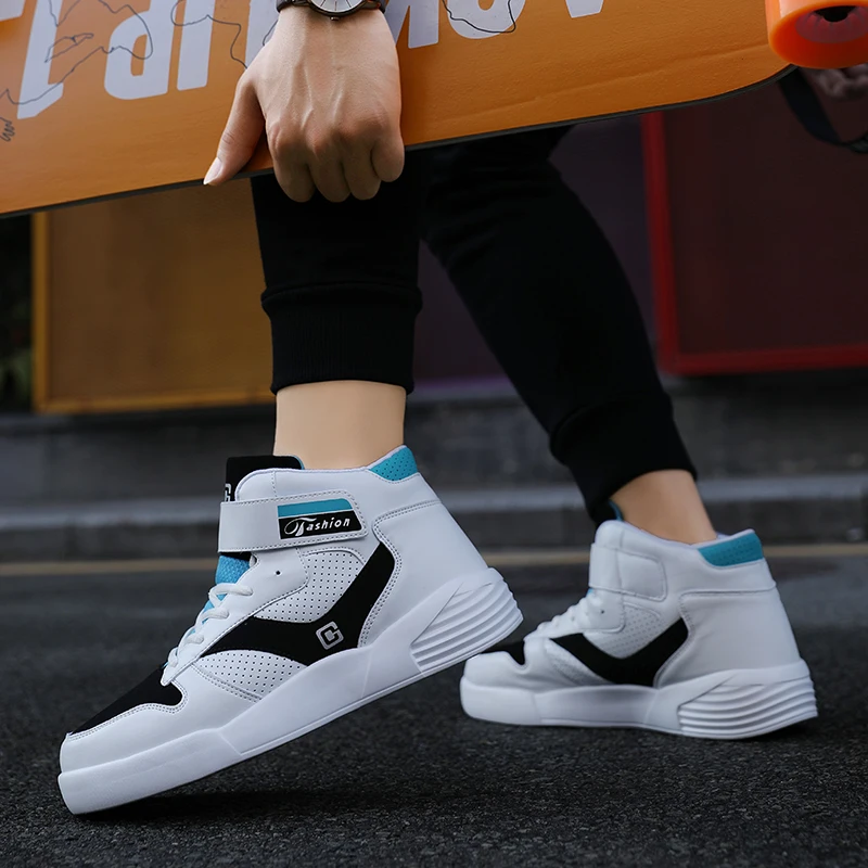 Мужские кроссовки для мужчин брендовая Уличная обувь с высоким берцем