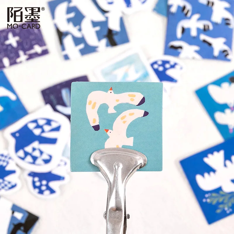 

Box stickers flying birds and sea hand tent photo album decoration stickers seal stickers DIY stickers