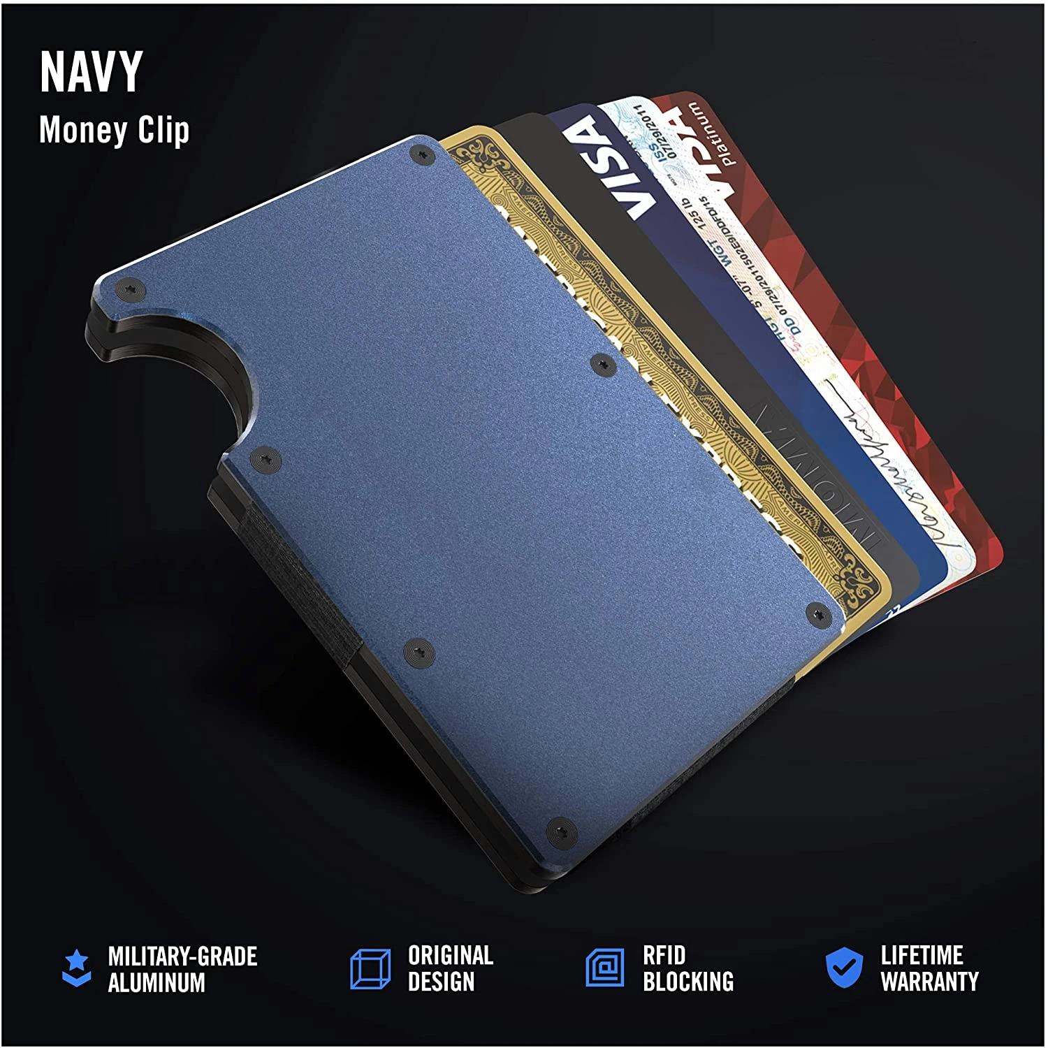 Кошелек мужской SEMORID из алюминия 2021 с RFID-защитой от кражи держатель для карт |