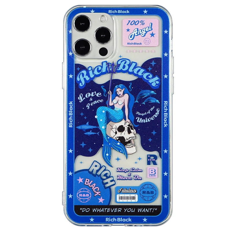 

Mark Lona originally designed the Blue Ocean Mermaid Gee all-inclusive side transparent soft shell iPhone 12ProMax