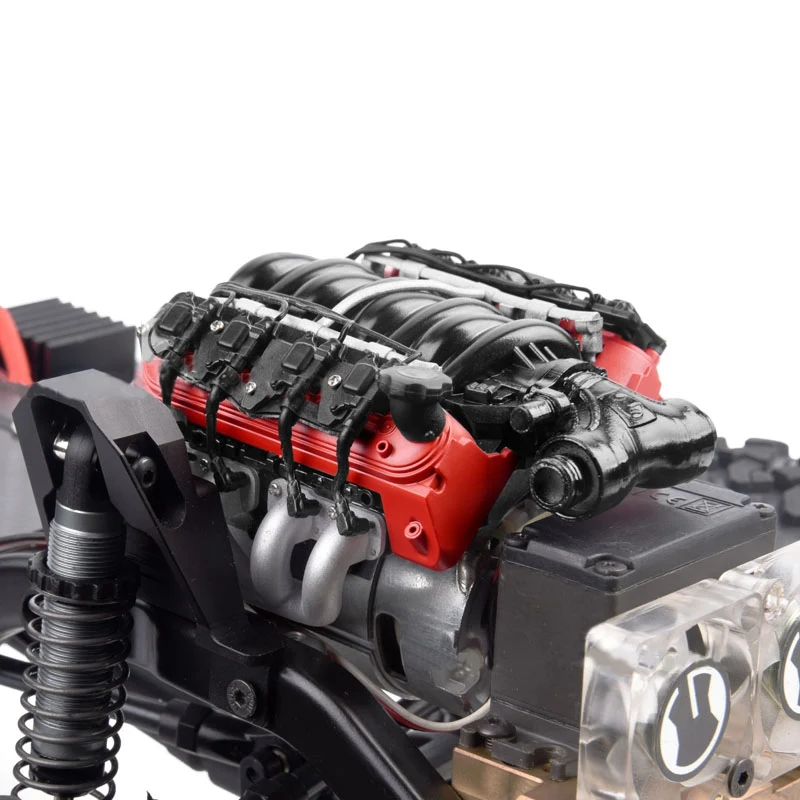 LS7 V8 двигатель охлаждающий вентилятор Радиатор для 1/10 RC TRX4 TRX6 SCX10 90046 VS4