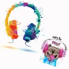 Термоклейкие виниловые термоклейкие нашивки Prajna для одежды, наушников, музыки, хиппи, моющиеся аппликации