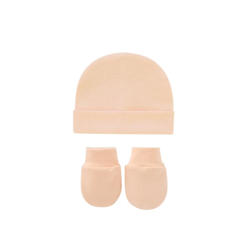 

Baby Anti Scratching Soft Cotton Gloves Foot Cover Hat Set Comfy Mittens Socks Cap Kit Toddler Newborn Accessorise