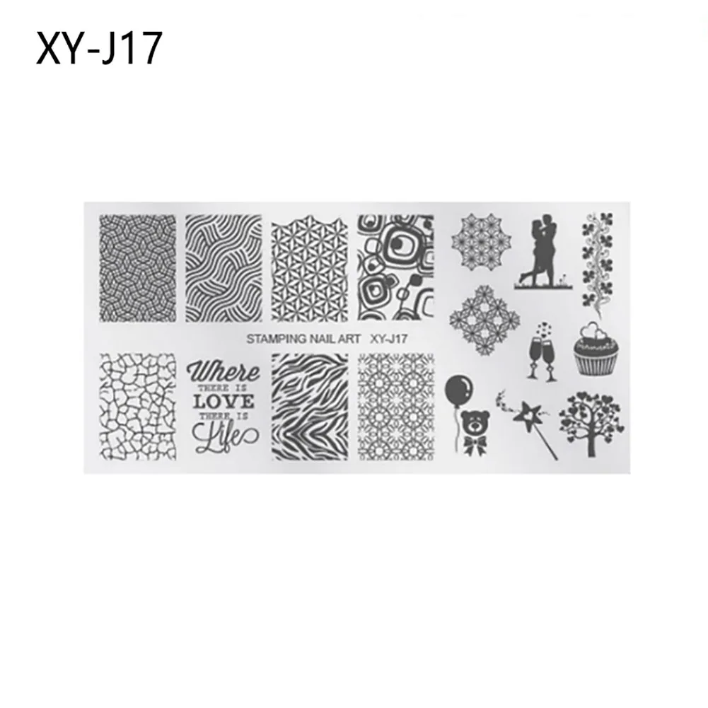 1 шт. Модный цветочный металлический маникюрный шаблон дизайн ногтей DIY Дизайн