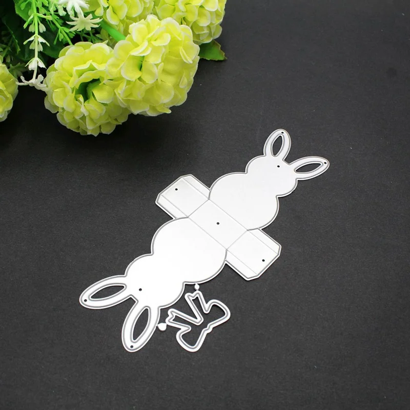 Пасхальный кролик ремесло металлические режущие штампы высечки формы конфеты