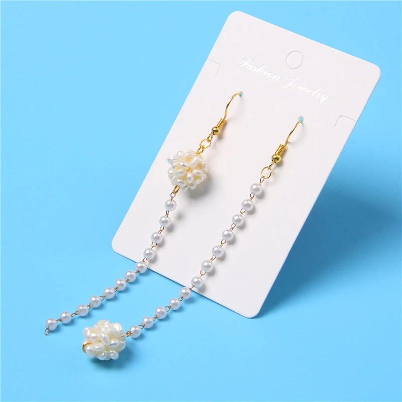 Модные жемчужные Висячие серьги для женщин натуральный перламутр ракушки