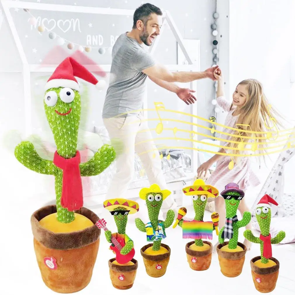 

Funny Electric Twisting Electronic Dancing Enchanting Cactus Toy Children Gift Dancing Cactus Plush Toys