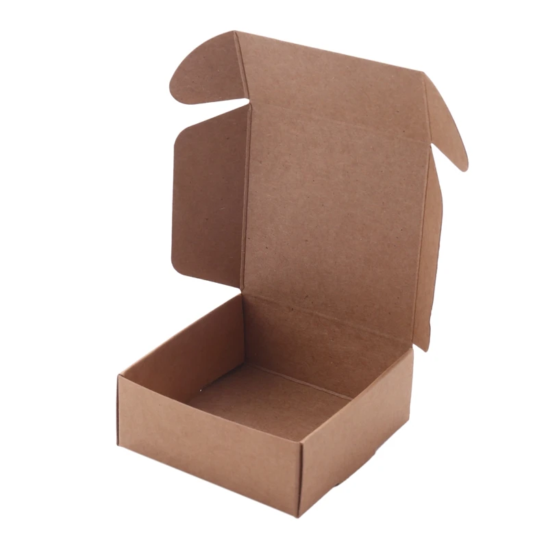 

Бумажная искусственная коричневая бумага для конфет/коробка для аксессуаров из крафт-бумаги «сделай сам», подарочная упаковочная коробка (...