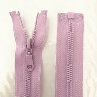 2pcs 5 25 70cm light purple detachable resin zipper opening opening automatic ecological locking plastic zipper for sewing suit
