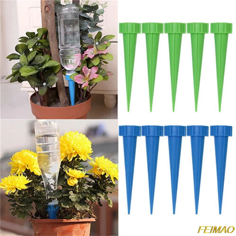 

JETTING 1PCS New Arrive Automatic Garden Cone Watering Spike Plant Flower Waterers Bottle Irrigation System Random Colors