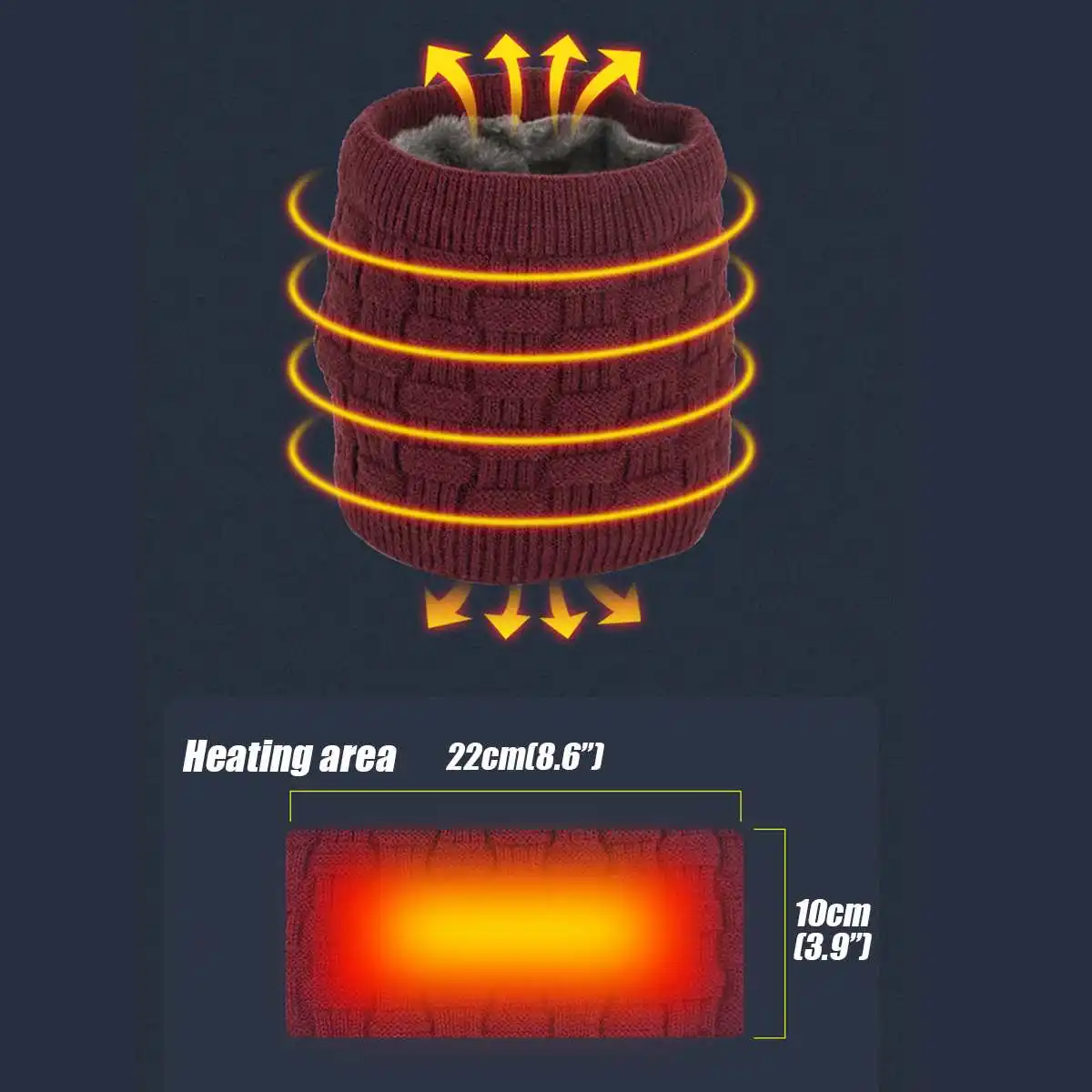 Шарф для шеи с электроподогревом и зарядкой от USB | Спорт развлечения