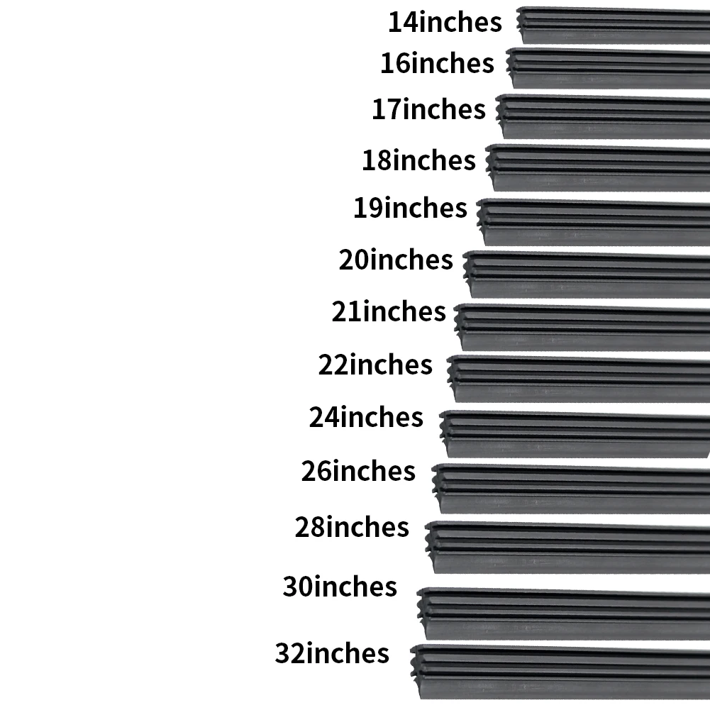 Практичная Резиновая лента на лобовое стекло автомобиля черная без косточек