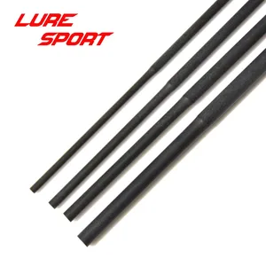 luresport 4pcs 43cm solid carbon rod blank with step no paint rod building components fishing pole repair diy accessories free global shipping