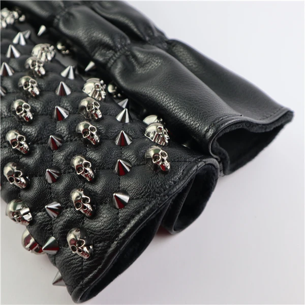 Головные уборы для гольфа с черепами и заклепками из искусственной кожи чехлы