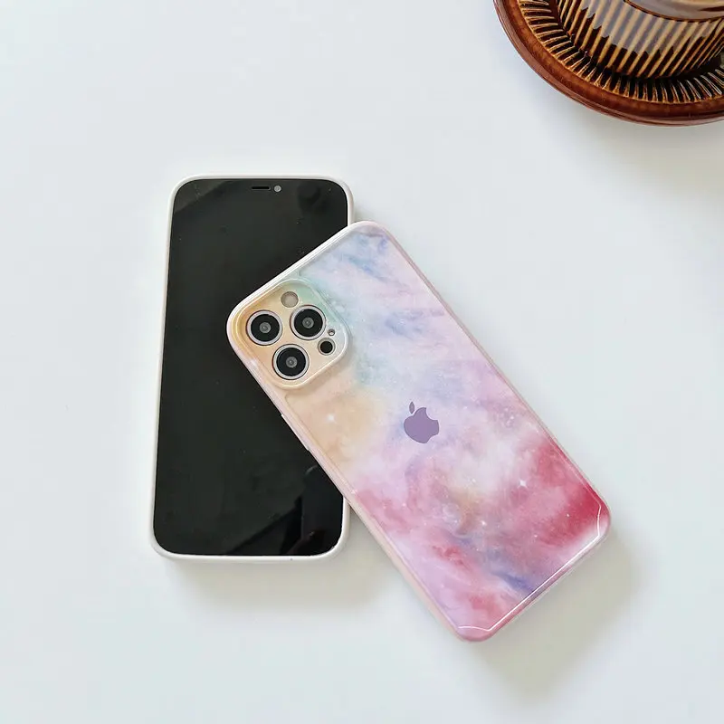 

Artistic Color Phone Case For iPhone 12 Mini 11 Pro Max XS MAX X XR 8 7 6 Plus SE 2020 Back Cover TPU Soft Silica Cases