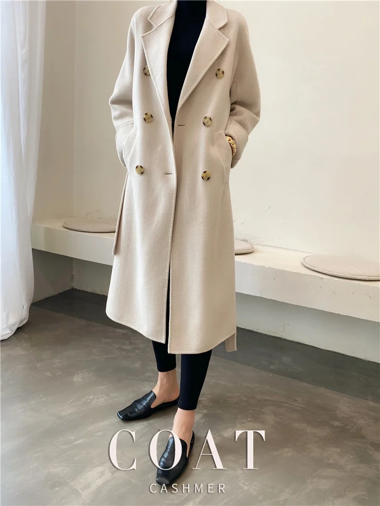

2021 autumn and winter new fashion women's wool coat thickened coat