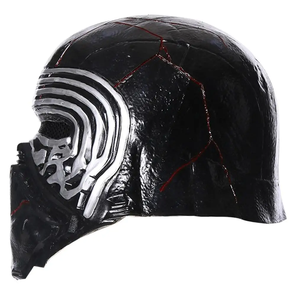 Star Cosplay The Rise of Skywalker Kylo Ren латексная маска на все лицо шлем костюм Хэллоуин