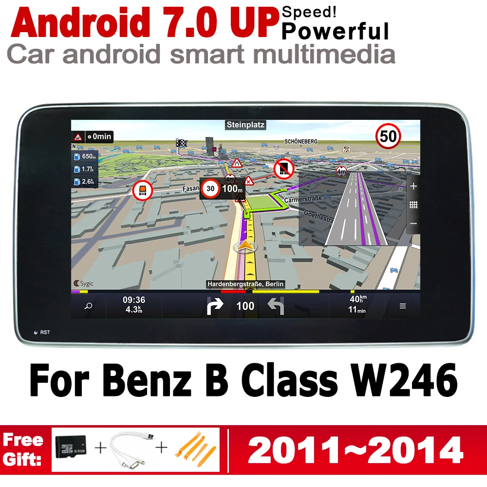 Android 7 0 автомобильный Радио GPS мультимедийный плеер для Mercedes Benz B Class W246 2011 ~ 2014 NTG