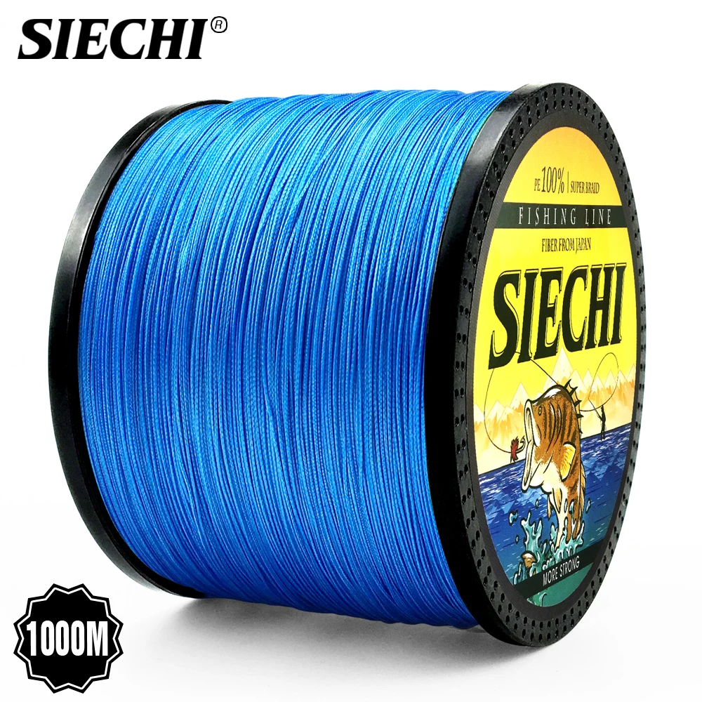 SIECHI 8 нитей 1000 м ПЭ плетеная рыболовная леска tresse peche соленая Улучшенный