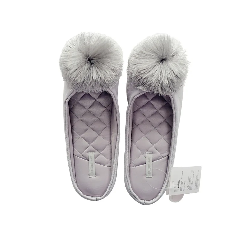 

2021 Autumn Winter Warm Women Home Slippers Soft Non-slip Indoor Shoes Cute House Slip on Flat Slides Ladies Fur Slippers
