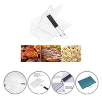 chic grill rack heat resistant black portable barbecue grill mesh mat grill mesh mat grill basket