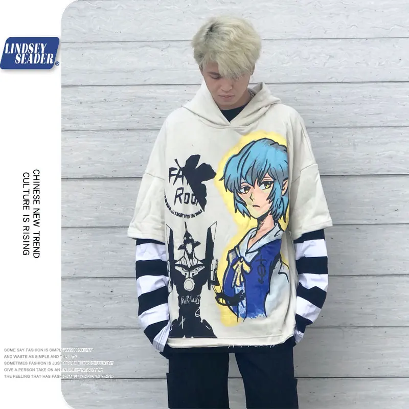 Мужская толстовка с капюшоном модная рваная из искусственной кожи Повседневная