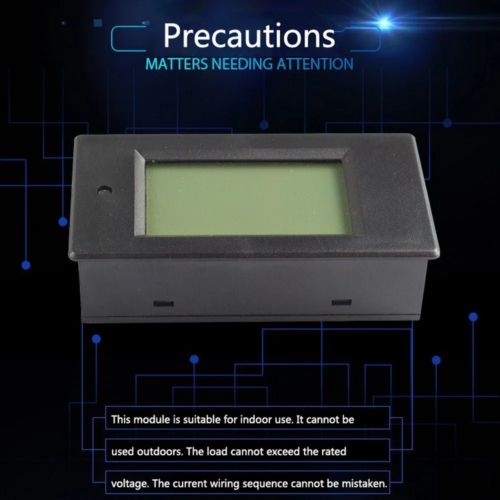 

High Quality 20A DC LED Display Digital Voltmeter Ammeter Backlight Motocycle Volt Detector Monitor Panel Volt Current Tester