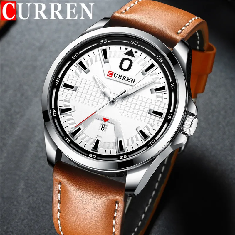 Часы наручные CURREN Мужские кварцевые спортивные брендовые Роскошные