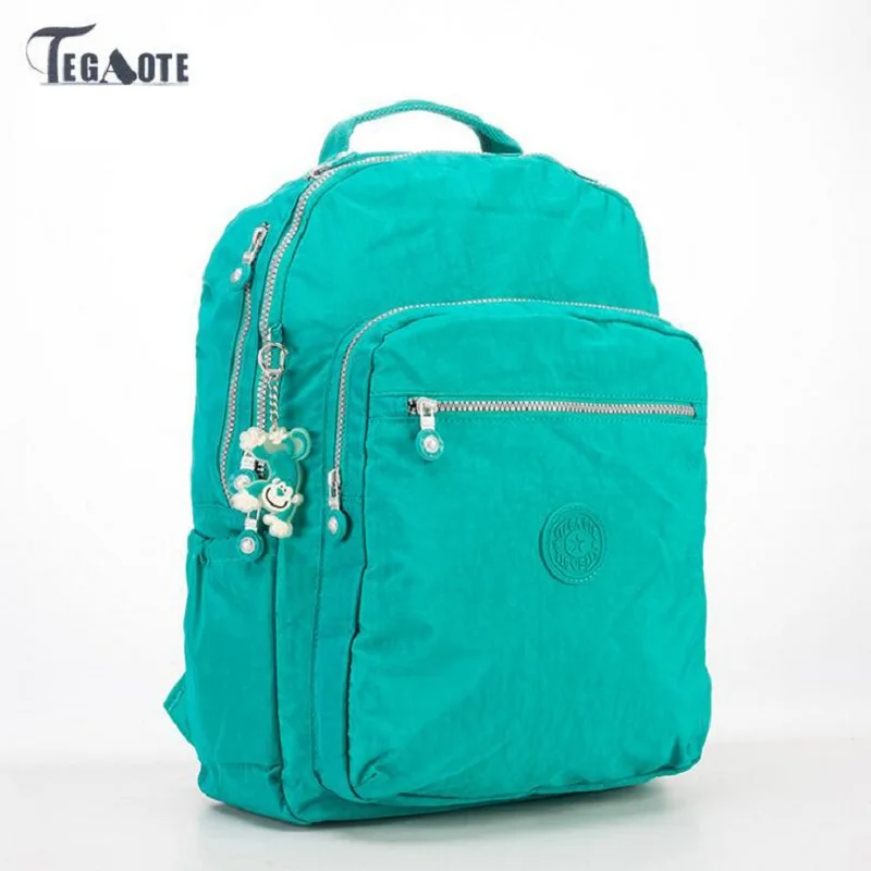 TEGAOTE, женский рюкзак для девочек-подростков, нейлоновые рюкзаки, Mochila Feminina, женский рюкзак для путешествий, школьный рюкзак, Sac A Dos - Цвет: 16
